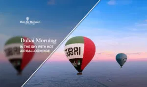 Dubai morning in the sky Blog banner by Dubai Hot Air Balloon Ride