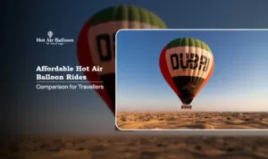 Affordable hot air balloon rides Blog Banner by Dubai Hot Air Balloon Ride