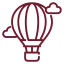 dubai hot air balloon icon