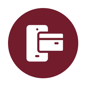 Secure online payment link icon