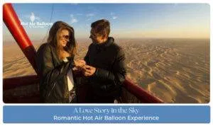 Romantic Hot Air Balloon Experience Blog Banner by Travel Saga Tourism