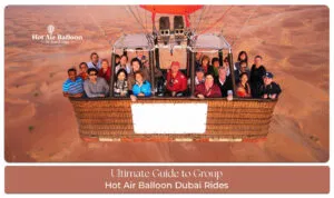 Group hot air balloon Dubai Blog Banner By dubaihotairballoonride.com