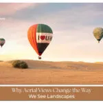 Aerial view of landscape from above