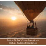 Aerial view from luxury balloon experience