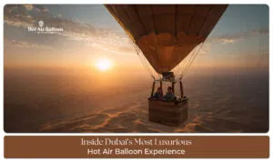 Aerial view from luxury balloon experience