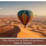 Peaceful balloon ride over Dubai dunes