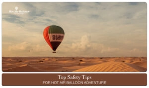 Hot Air Balloon Adventure Blog Banner By Dubai Hot Air Balloon Ride