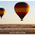 luxury desert safari experience Blog Banner By dubaihotairballoonride.com